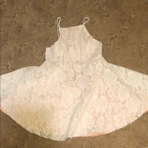 White cocktail dress